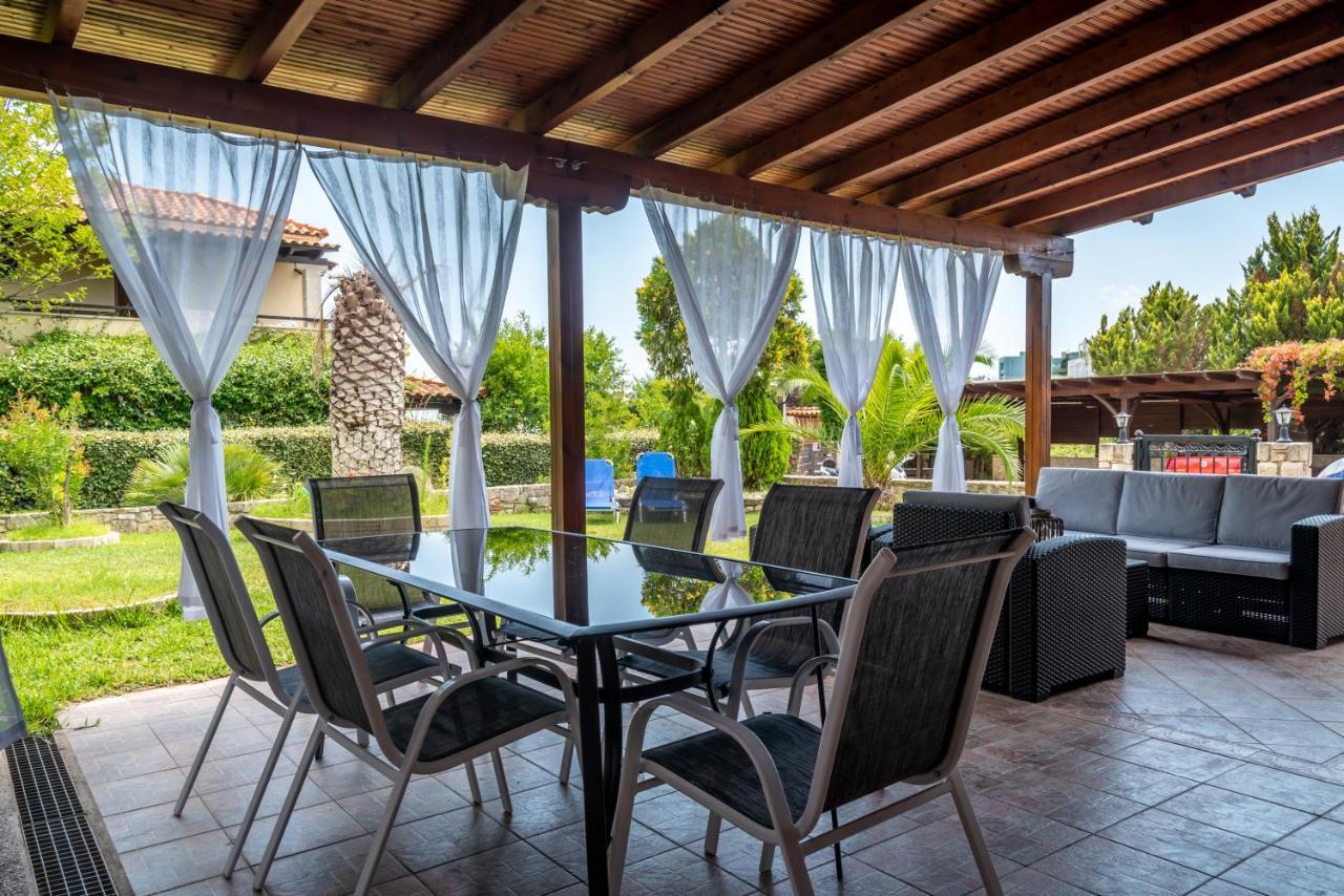 Blue Thea Luxury Villa In Afitos Екстериор снимка