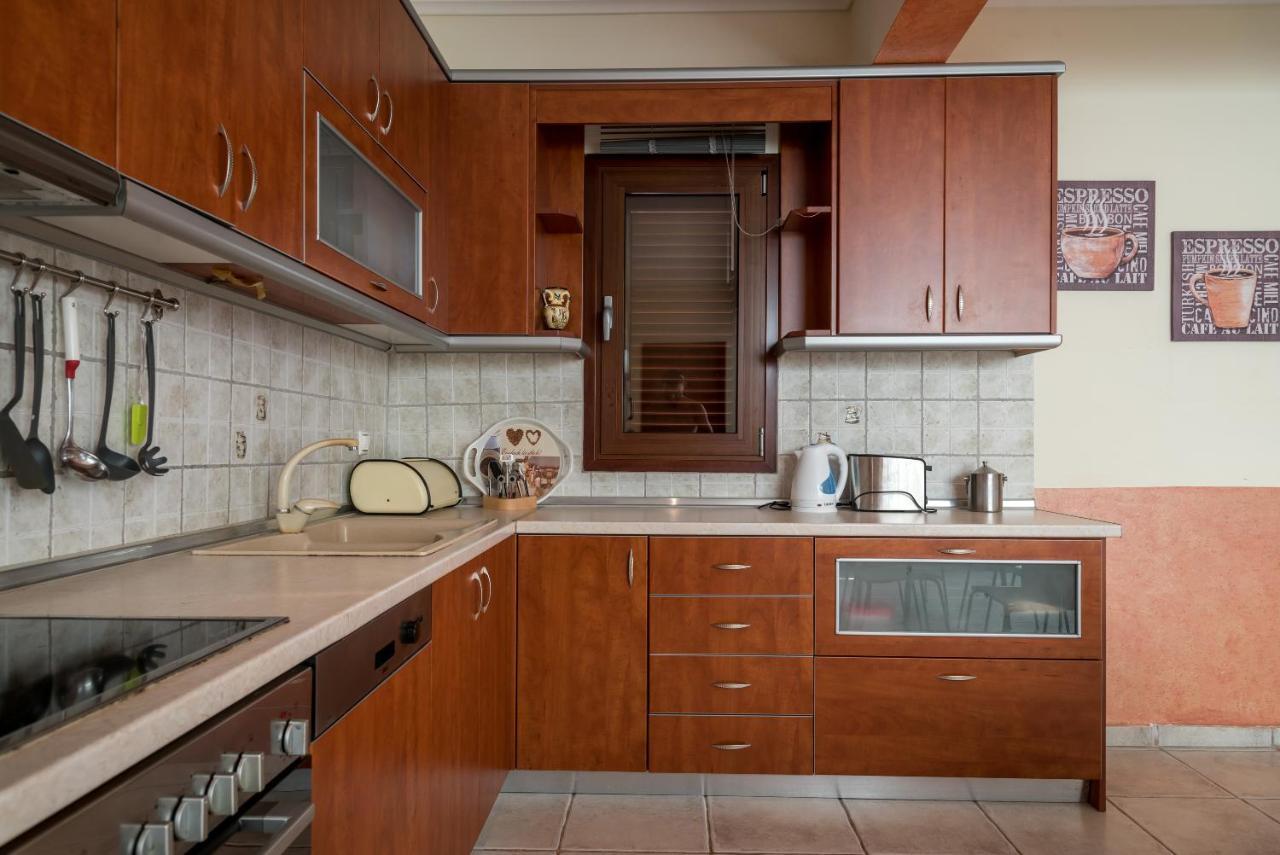 Blue Thea Luxury Villa In Afitos Екстериор снимка