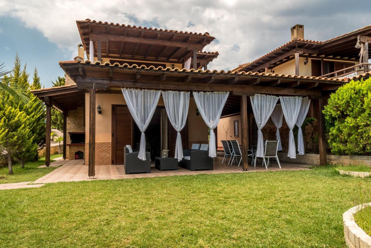 Blue Thea Luxury Villa In Afitos Екстериор снимка